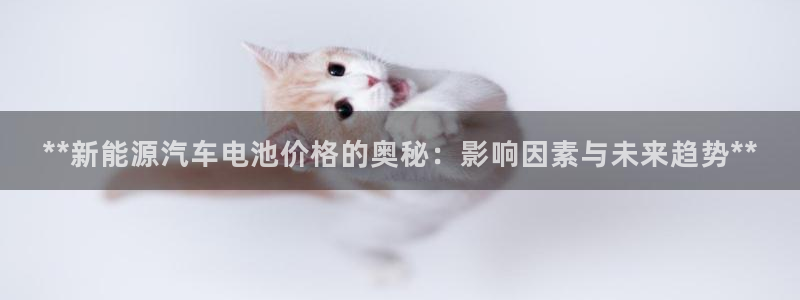 优发国际手机客户端app：**新能源汽车电池价格的奥秘：影响因素与未来趋势**