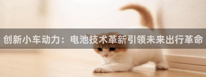 优发国际亚洲平台：创新小车动力：电池技术革新引领未来出行革命