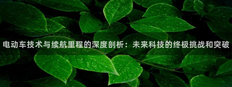 优发国际亚洲平台：电动车技术与续航里程的深度剖析：未来科技的终极挑战和突破