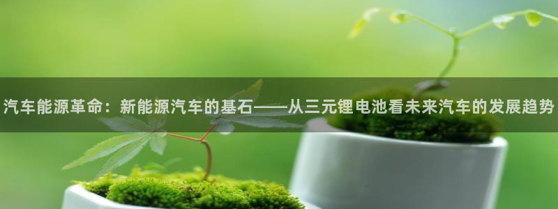 优发国际登陆：汽车能源革命：新能源汽车的基石——从三元锂电池看未来汽车的发展趋势