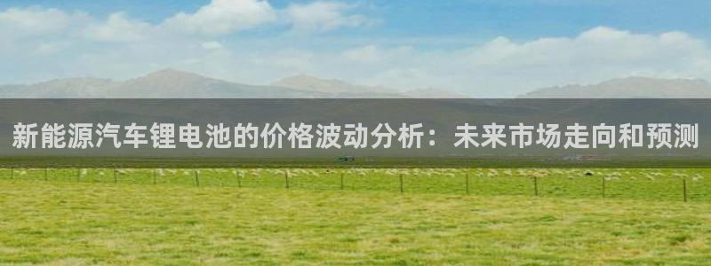 优发国际官网平台：新能源汽车锂电池的价格波动分析：未来市场走向和预测