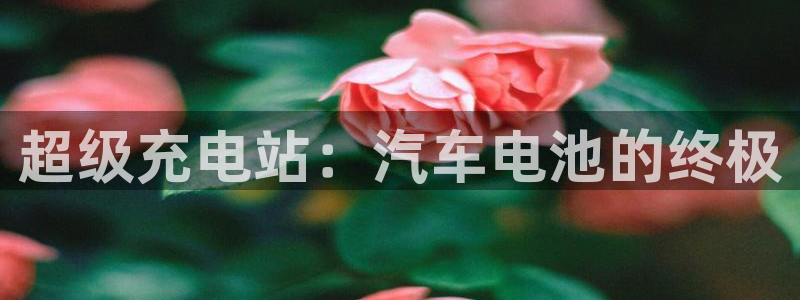 优发国际平台g8：超级充电站：汽车电池的终极